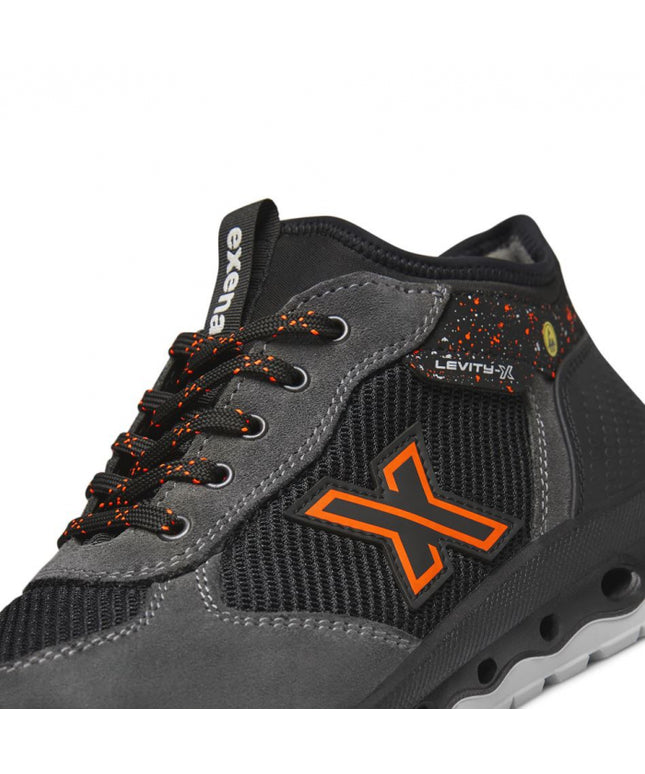 Pantofi de protectie Exena LEVITY-X Earth S1P ESD SRC, bombeu metalic aluminiu si lamela