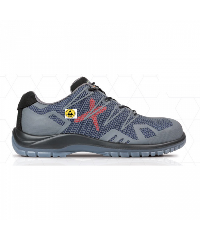 Pantofi de protectie Exena EROS GREY S1P ESD SRC, bombeu compozit si lamela