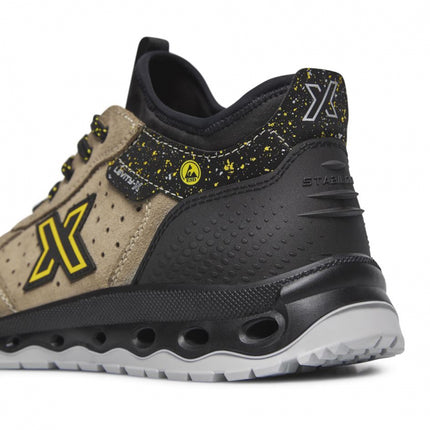 Pantofi de protectie Exena LEVITY-X Sun S1P ESD SRC, cu bombeu aluminiu si lamela