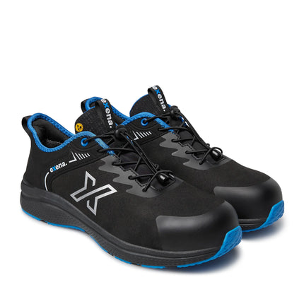 Pantofi de protectie Exena OLIMPIC S3 S FO ESD SR, cu bombeu aluminiu si lamela