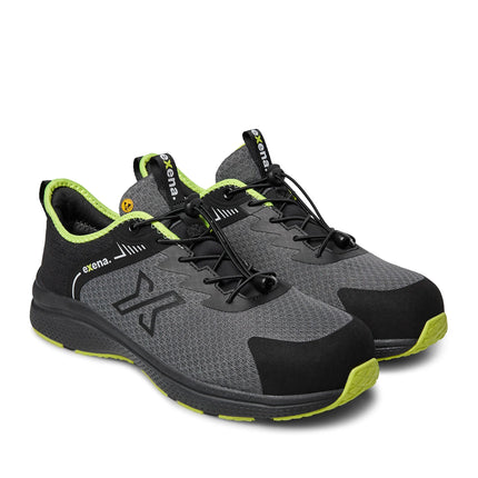 Pantofi de protectie Exena RUSH S1 PS FO ESD SR, cu bombeu aluminiu