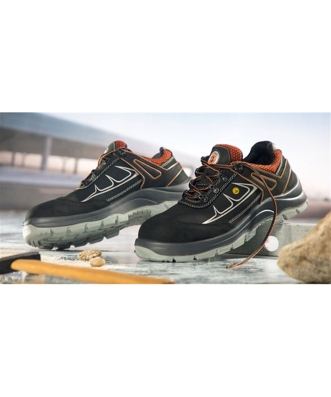 Pantofi de protectie Ardon DOZERLOW S3 ESD, cu bombeu din fibra de sticla si lamela kevlar