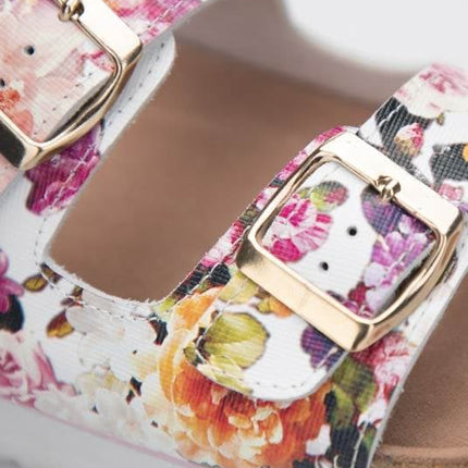 Papuci dama cu talpa din pluta Ardon JUNO ROZE