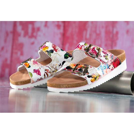 Papuci dama cu talpa din pluta Ardon JUNO ROZE