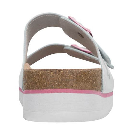 Papuci dama cu talpa din pluta Ardon JUNO WHITE