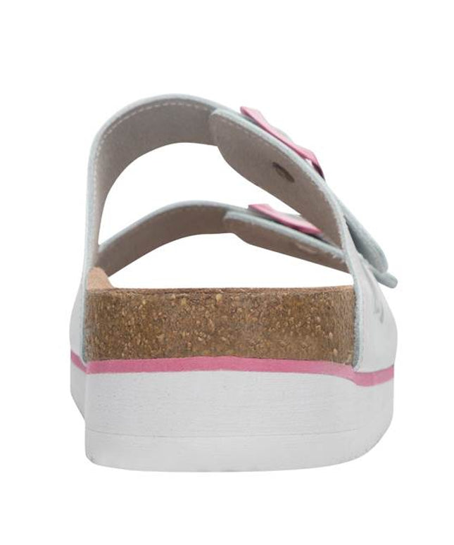 Papuci dama cu talpa din pluta Ardon JUNO WHITE