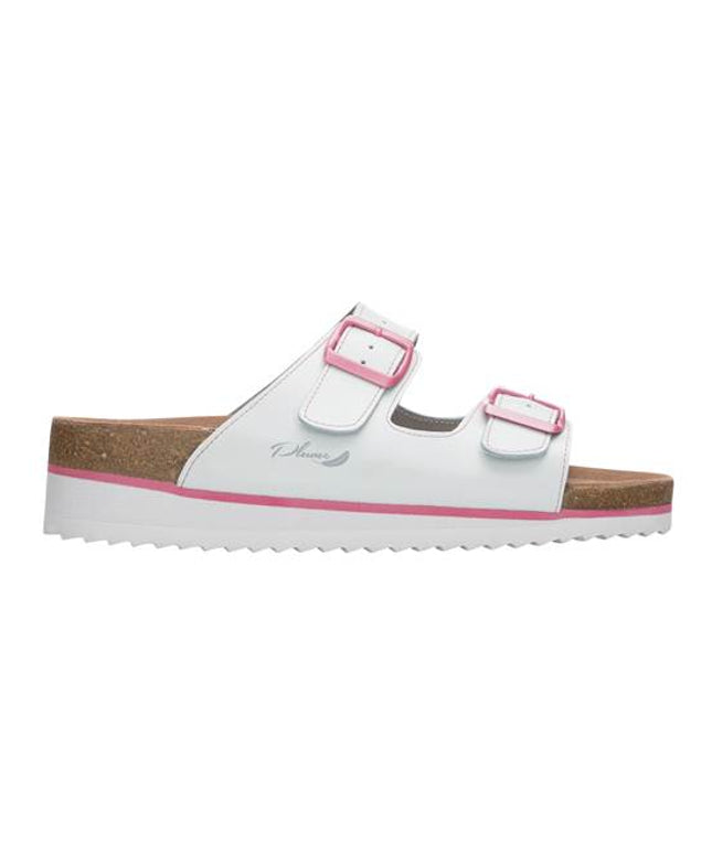 Papuci dama cu talpa din pluta Ardon JUNO WHITE