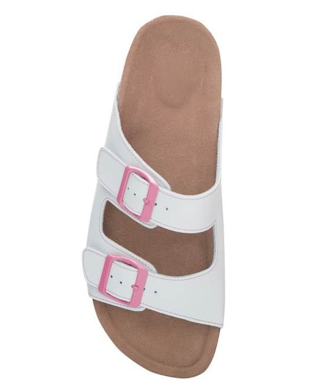 Papuci dama cu talpa din pluta Ardon JUNO WHITE