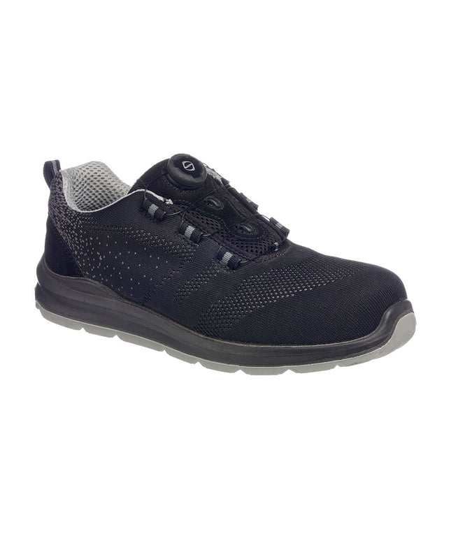 Pantofi de protectie Portwest FT08 WIRE SAFETY TRAINER KNIT S1P, bombeu compozit si lamela