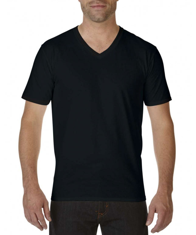 Tricou clasic Gildan GI41V00 PREMIUM COTTON V-NECK, 100% bumbac, 185 gr/mp