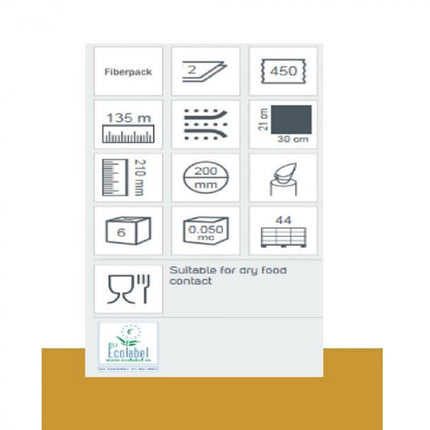 Prosoape din hartie Lucart ECONATURAL 135 JOINT, din fibre de celuloza