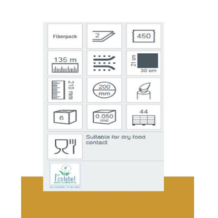 Prosoape din hartie Lucart ECONATURAL 135 JOINT, din fibre de celuloza