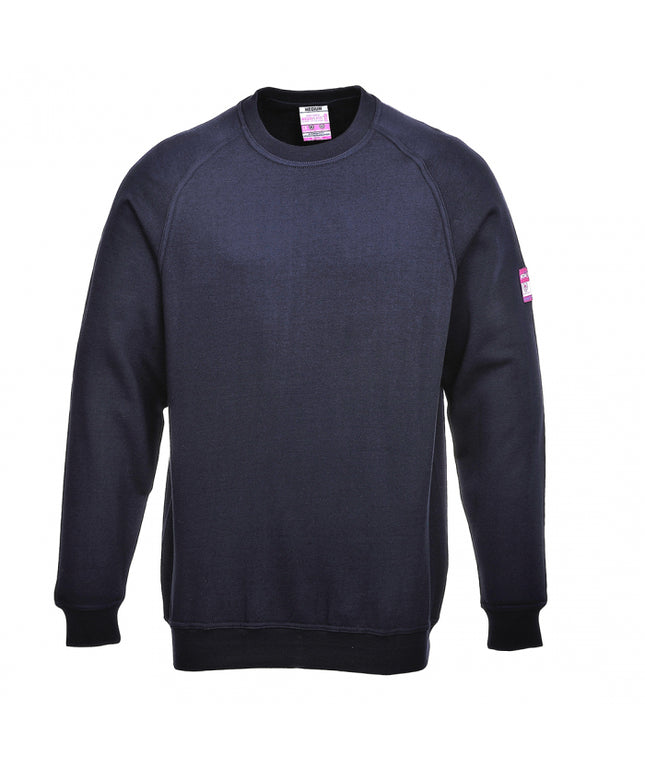 Bluza cu maneca lunga ingnifuga antistatica Portwest FR12, 60% modacrilic, 39% bumbac, 1% fibra carbon, 300g