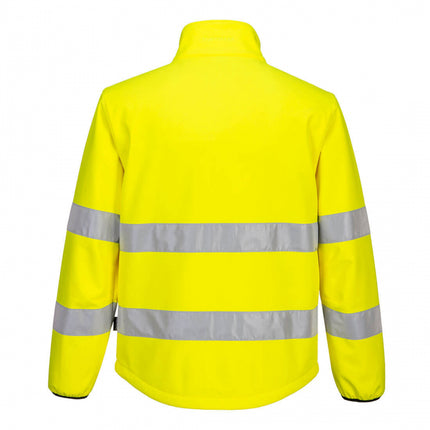 Jacheta softshell reflectorizanta Portwest PW2 PW275, 96% poliester, 4% elastan, 280 gr/mp