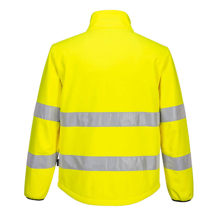 Jacheta softshell reflectorizanta Portwest PW2 PW275, 96% poliester, 4% elastan, 280 gr/mp