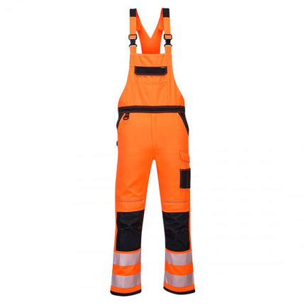 Pantaloni salopeta cu pieptar reflectorizanti Portwest BIB&BRACE PW344 PW3, 65% poliester, 35% bumbac, 300 gr/mp