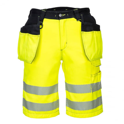Pantaloni scurti reflectorizanti Portwest PW343 PW3 HOLSTER, 65% poliester, 35% bumbac, 300g