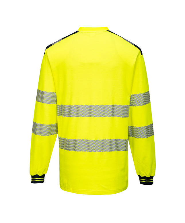 Tricou clasic cu maneca lunga reflectorizanta Portwest T185 PW3 55% bumbac, 45% poliester, 175g