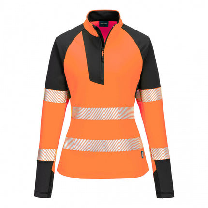 Jacheta de lucru dama Hi-Vis WOMEN'S 1/4 Portwest T173, 92% poliester, 8% elastan, 360 gr/mp