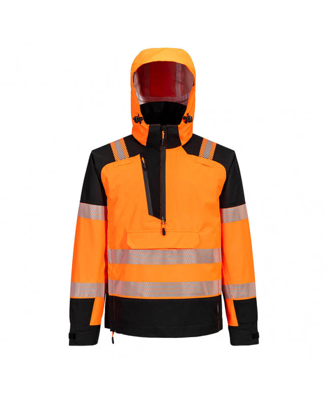 Jacheta impermeabila reflectorizanta cu gluga Portwest T161 PW3 HI-VIS (3L), 100% poliester, 160 gr/mp