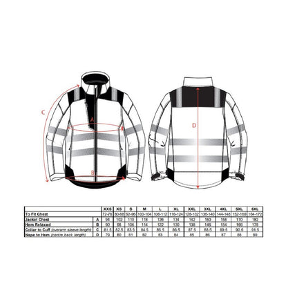 Scurta vatuita de iarna reflectorizanta Portwest T400 PW3, 100% poliester, 190g