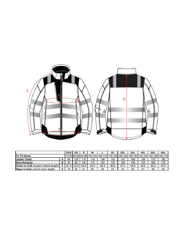 Scurta vatuita de iarna reflectorizanta Portwest T400 PW3, 100% poliester, 190g