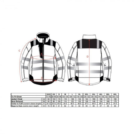 Scurta vatuita de iarna reflectorizanta Portwest T400 PW3, 100% poliester, 190g