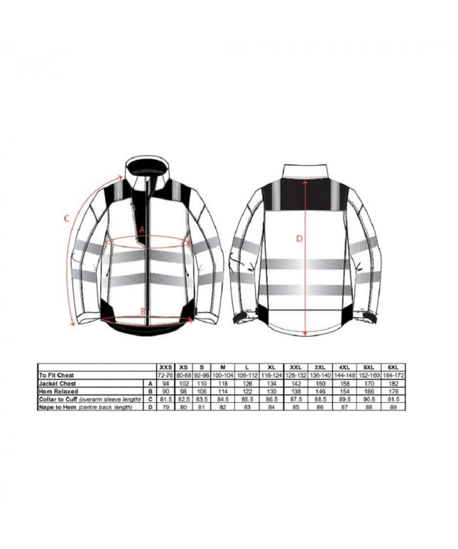 Scurta vatuita de iarna reflectorizanta Portwest T400 PW3, 100% poliester, 190g