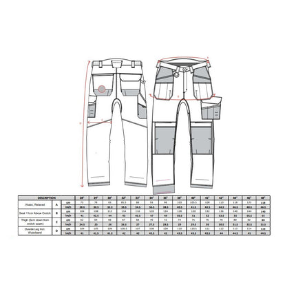 Pantaloni de lucru in talie HOLSTER T602 PW3, 65% poliester, 35% bumbac, 300g