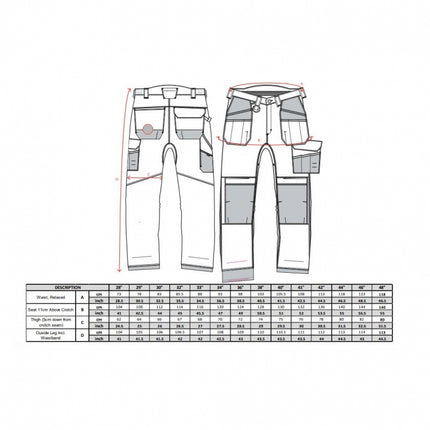 Pantaloni de lucru in talie HOLSTER T602 PW3, 65% poliester, 35% bumbac, 300g