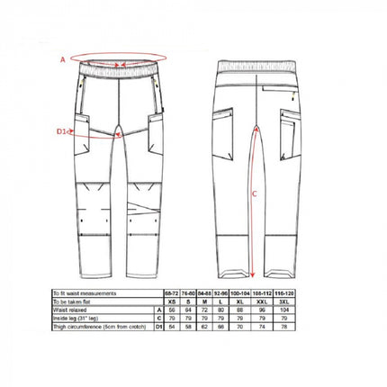 Pantaloni de lucru in talie impermeabili Portwest T604 PW3, 100% poliester, 190g