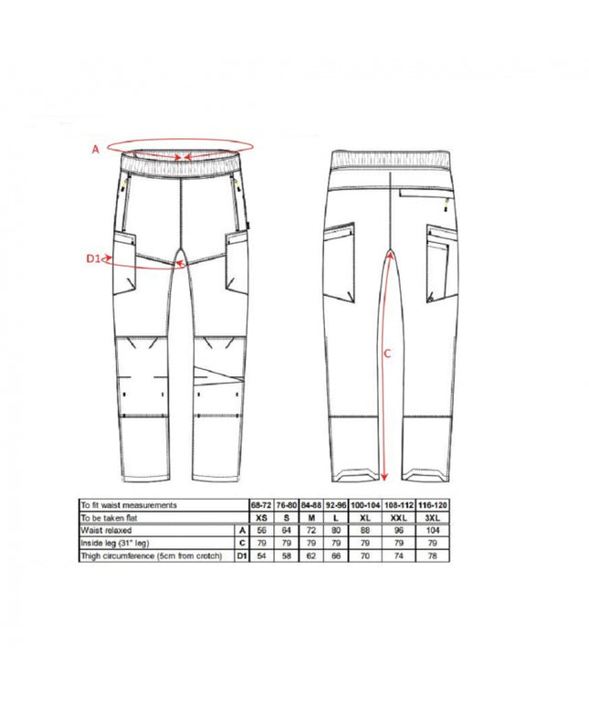 Pantaloni de lucru in talie impermeabili Portwest T604 PW3, 100% poliester, 190g