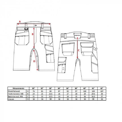 Pantaloni scurti de lucru Portwest HOLSTER WORKN PW345 PW3, 65% poliester, 35% bumbac, 300g
