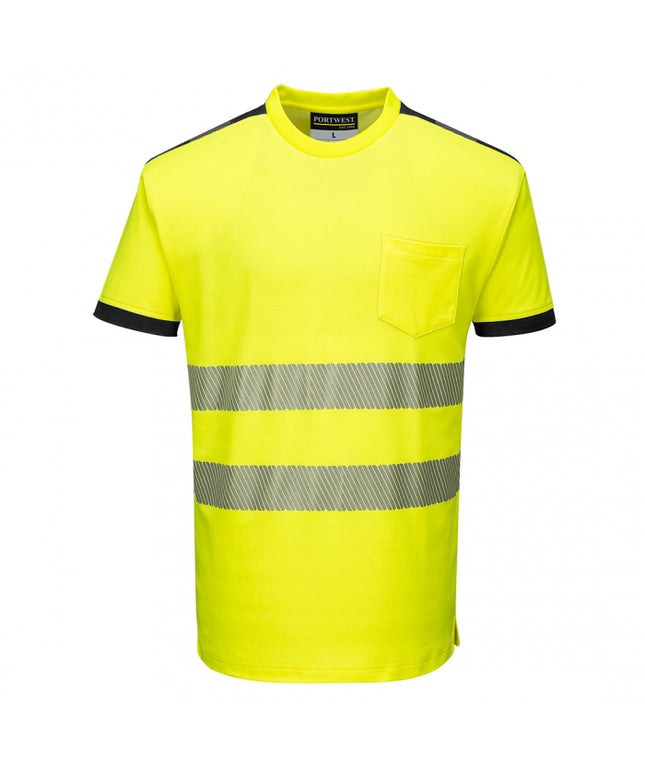 Tricou clasic reflectorizant Portwest T181 PW3, 55% bumbac, 45% poliester, 175g