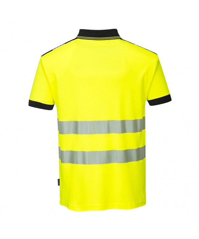 Tricou polo reflectorizant Portwest T180 PW3, 55% bumbac, 45% poliester, 175 gr/mp