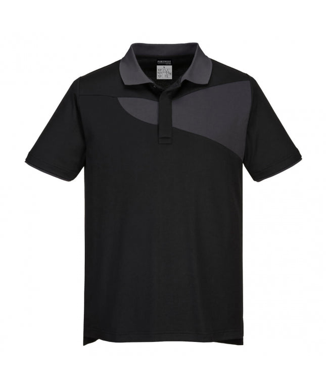 Tricou polo Portwest HiVis S/S PW210 PW3, 55% bumbac, 45% poliester, 144g