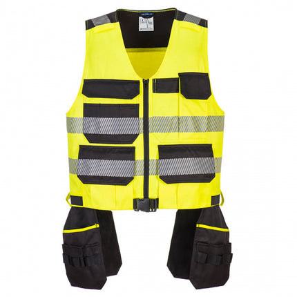 Vesta reflectorizanta Portwest PW308 PW3 CLASA 1, pentru scule, 65% poliester, 35% bumbac, 245g