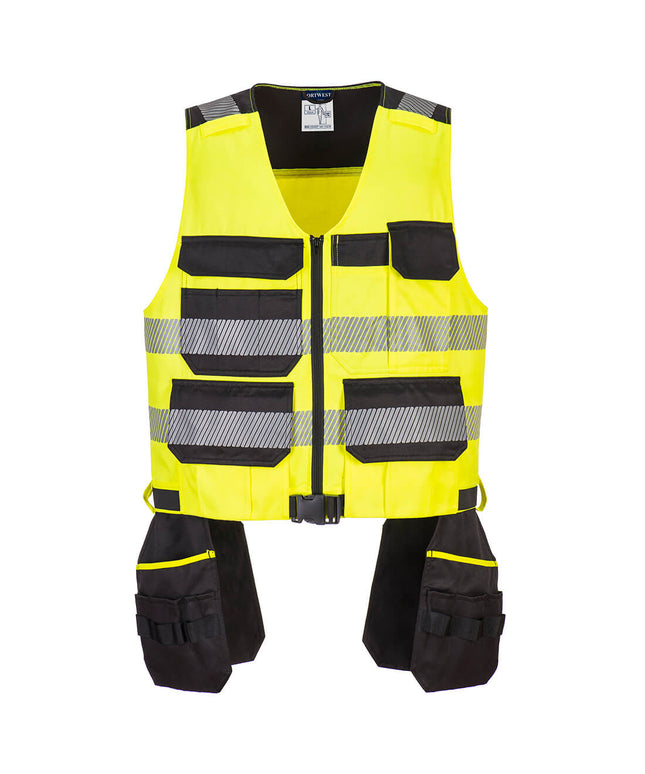 Vesta reflectorizanta Portwest PW308 PW3 CLASA 1, pentru scule, 65% poliester, 35% bumbac, 245g
