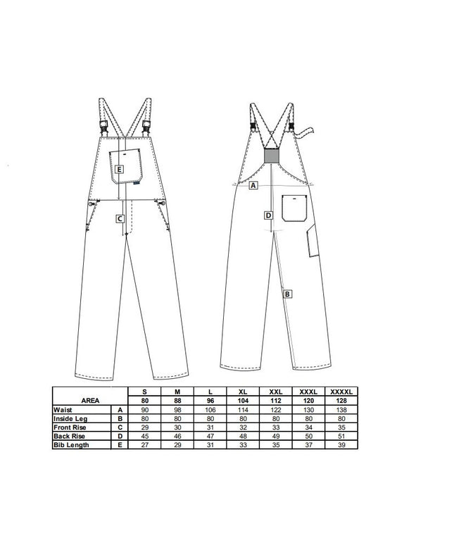 Pantaloni salopeta cu pieptar de lucru Portwest C881, 100% bumbac, 305g