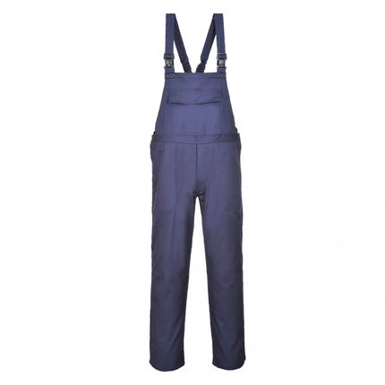 Pantaloni salopeta cu pieptar ignifugi Portwest BIZFLAME PRO FR37, 99% bumbac, 1% fibra de carbon, 330g
