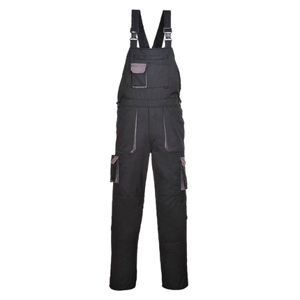 Pantaloni salopeta cu pieptar Portwest TEXO CONTRAST TX12, 60% bumbac, 40% poliester, 245g