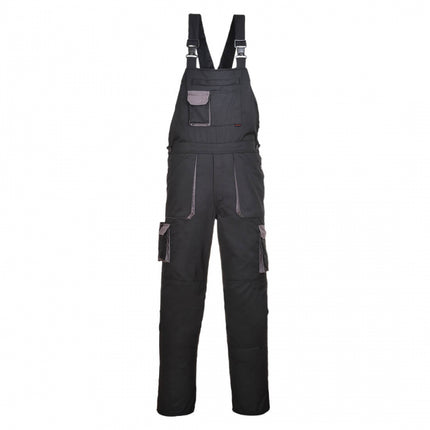 Pantaloni salopeta cu pieptar Portwest TEXO CONTRAST TX12, 60% bumbac, 40% poliester, 245g