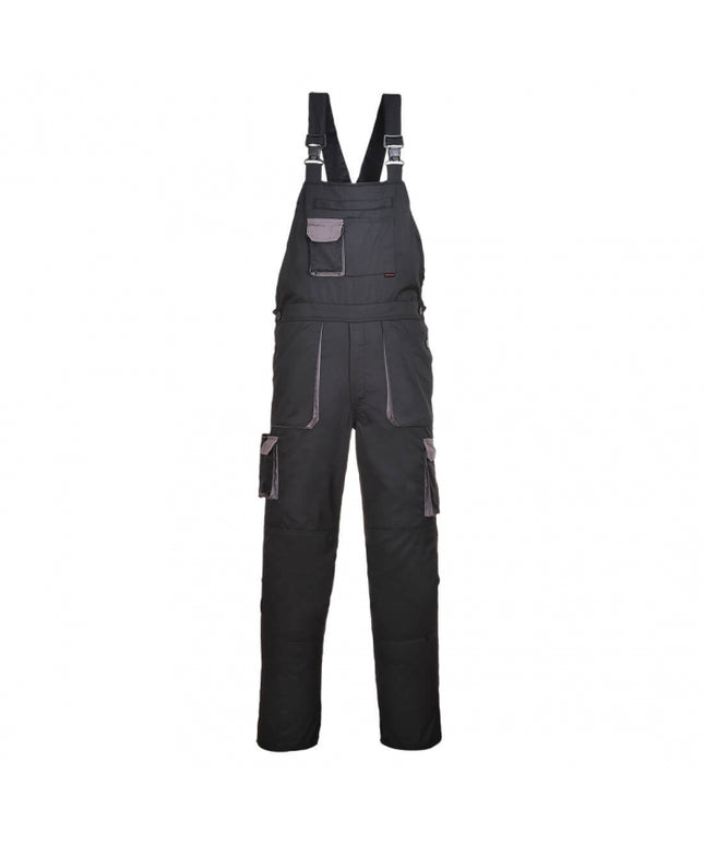 Pantaloni salopeta cu pieptar Portwest TEXO CONTRAST TX12, 60% bumbac, 40% poliester, 245g