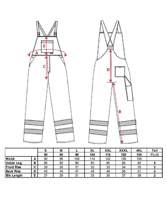 Pantaloni salopeta cu pieptar Portwest IONA S916, cu benzi reflectorizante, 65% poliester, 35% bumbac, 245g