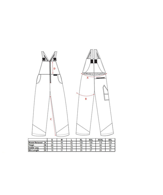 Pantaloni salopeta cu pieptar Portwest OAK CH12, pentru forestieri, 65% poliester, 35% bumbac, 245g
