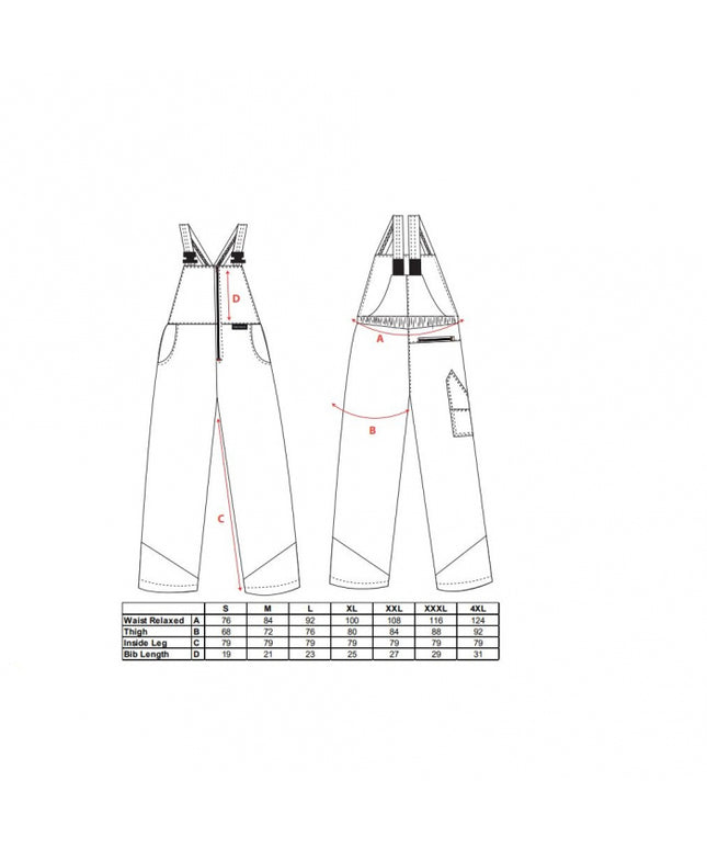 Pantaloni salopeta cu pieptar Portwest OAK CH12, pentru forestieri, 65% poliester, 35% bumbac, 245g