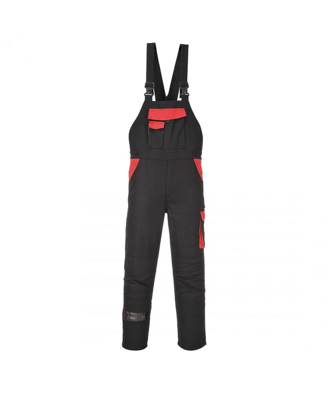 Pantaloni salopeta cu pieptar Portwest VARSOVIA CW12, 100% bumbac, 260g