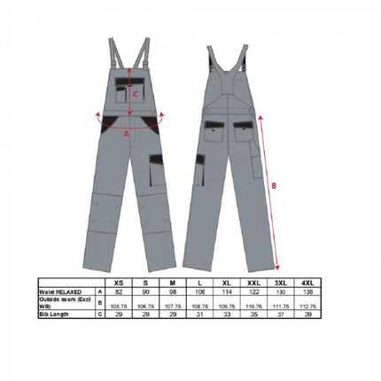 Pantaloni salopeta cu pieptar Portwest VARSOVIA CW12, 100% bumbac, 260g