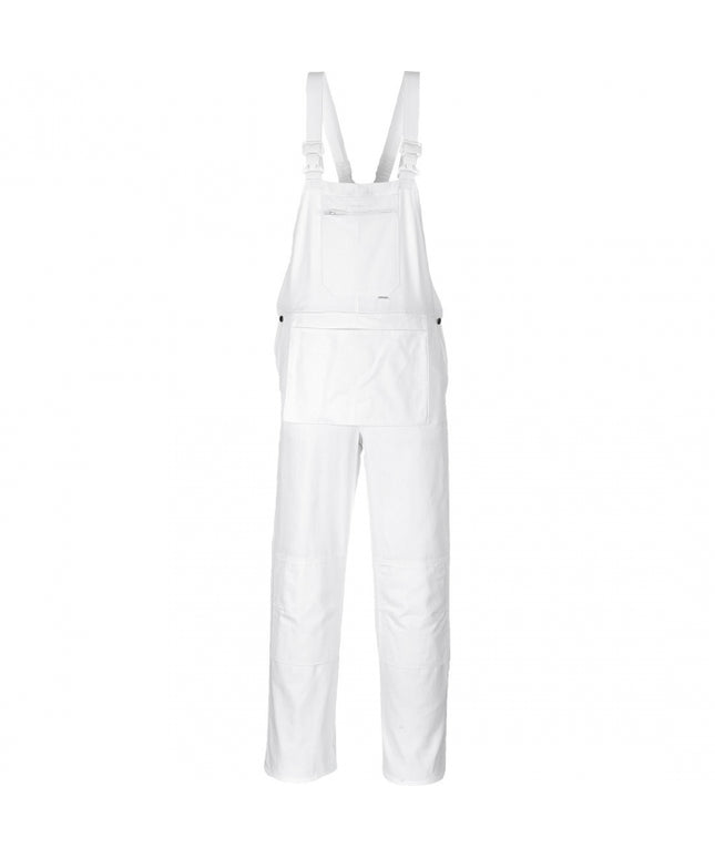 Pantaloni salopeta cu pieptar de lucru Portwest S810, pentru zugravi, 100% bumbac, 305g