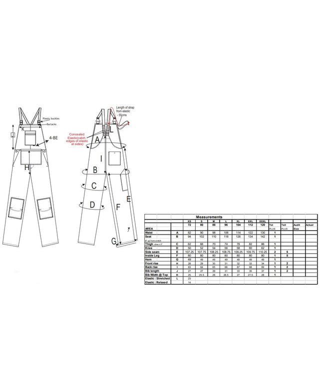 Pantaloni salopeta cu pieptar de lucru Portwest S810, pentru zugravi, 100% bumbac, 305g